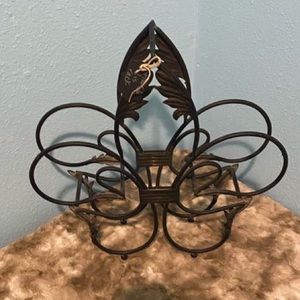 Cast Iron Wine Rack